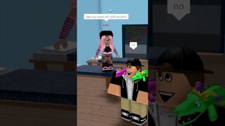 my best friend is secretly an E-GIRL 😳 #roblox #shorts