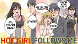 [Manga Dub] I'm in love with a hot girl at a restaurant. But suddenly, I'm in trouble...