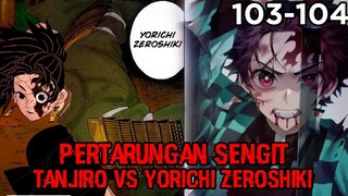 Titik Tanjiro Mendapatkan "Kekuatan Itu"?! Tanjiro VS Duplikat Mimpi Buruk Muzan!! (KNY 103 - 104)