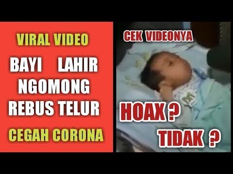 VIRAL !! BAYI LAHIR BICARA MAKAN TELUR REBUS || HOAKS | JANGAN PERCAYA !!!