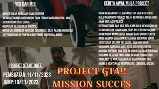 PROJECT BOLEH SAMA TAPI BUKAN PROJECT ABAL2 ANTI HOAX!! PROJECT GTA GASS JOIN MISI SUCCES