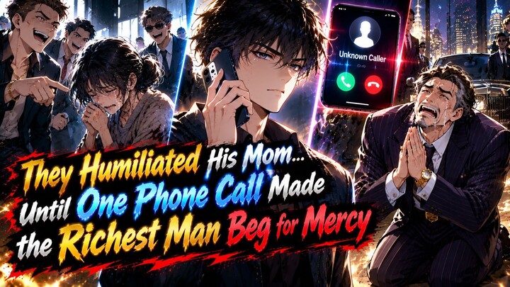 They Humiliated His Mom... Until One Phone Call Made the Richest Man Beg for Mercy | Manhwa in Hindi