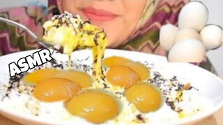 ASMR RAW EGGS || MAKAN TELOR MENTAH DENGAN BERAS JEPANG || asmr mukbang indonesia