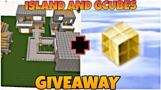 GCUBES AND ISLAND GIVEAWAY IN SKYBLOCK 😍💕 -BLOCKMAN GO SKYBLOCK