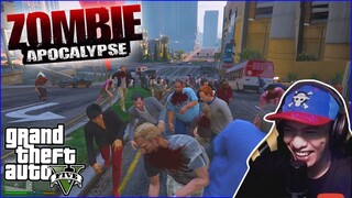 BECAME A ZOMBIE OUTBREAK IN GTA 5 (ZOMBIE HORDE IN 3 MINUTES)