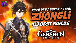 ZHONGLI GOT REWORKED 💪 Best Zhongli Builds After 1.3 - Artifacts, Weapons, Showcase | Genshin Impact