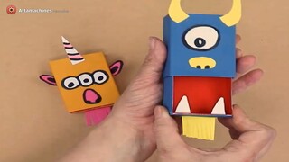 Matchbox monster puppet