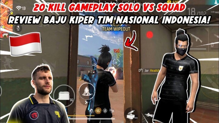 SOLO VS SQUAD DI MAP KALAHARI! PAKE BAJU KIPER TIM NASIONAL INDONESIA!