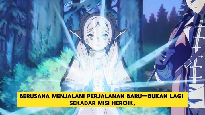“Bayangin… setelah ngalahin Raja Iblis, perjalanan besar berakhir, tapi justru hidup baru dimulai.
