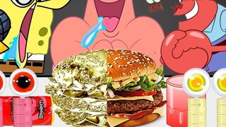 [Chú Bọt Biển Tinh Nghịch] SpongeBob và Patrick Star thi làm mukbang