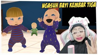 NGASUH BAYI KEMBAR 3, EMAK MAKIN STRREESS!! BABY TRIPLETS INDONESIA