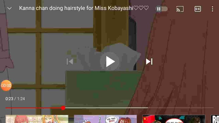 Kanan Doing Miss Kobayashis Hair