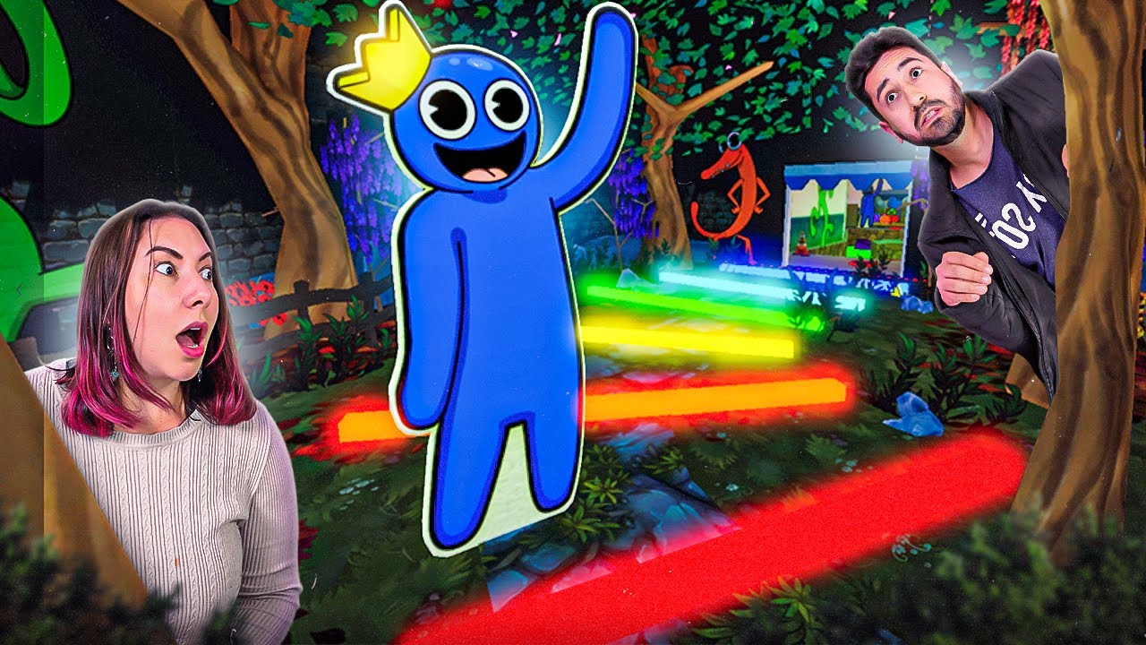 24 horas fugindo do AZUL BABÃO no RAINBOW FRIENDS! 