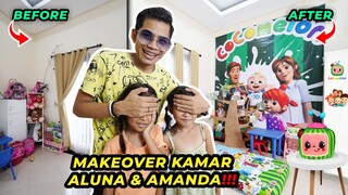 KITA UBAH KAMAR ALUNA DAN AMANDA JADI KAMAR COCOMELON!! MEREKA BAHAGIA BANGET!!