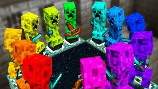 Minecraft but Creepers beat the game for me