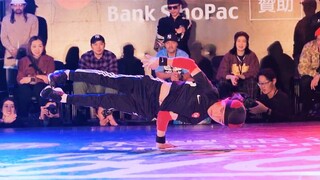 8-year-old girl vs. 13-year-old boy street dance battle! How to judge this! Nini vs Tsukki TAIPEI BB