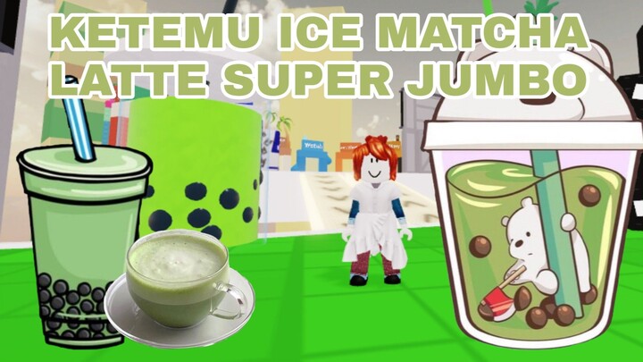 ICE MATCHA LATTE SUPER JUMBO, BIKIN NGILER🥤🧋