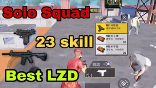 PUBG Mobile | Best China solo Squad vs Uzi cân cả map ✓