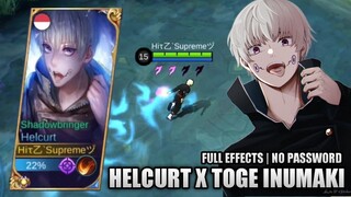 SCRIPT SKIN HELCURT X TOGE INUMAKI FULL EFFECTS NO PASSWORD - MOBILE LEGENDS