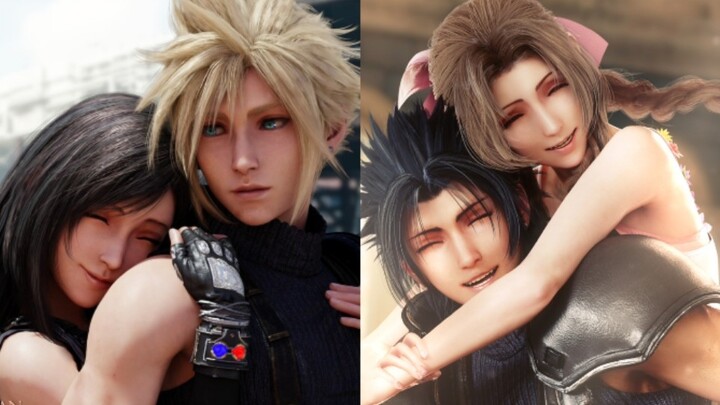 [FF7/Cloud X Tifa/Zack X Alice] How lucky