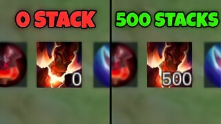 0 STACK VS 500 STACKS😱