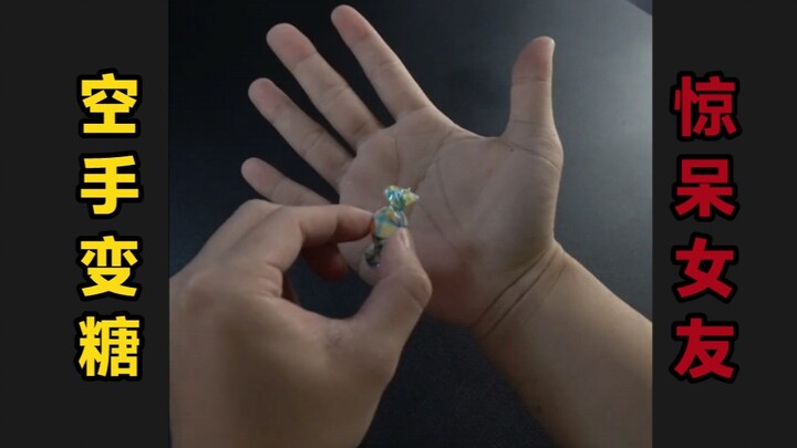 He turned his bare hands into candy to surprise all the girls in the class.