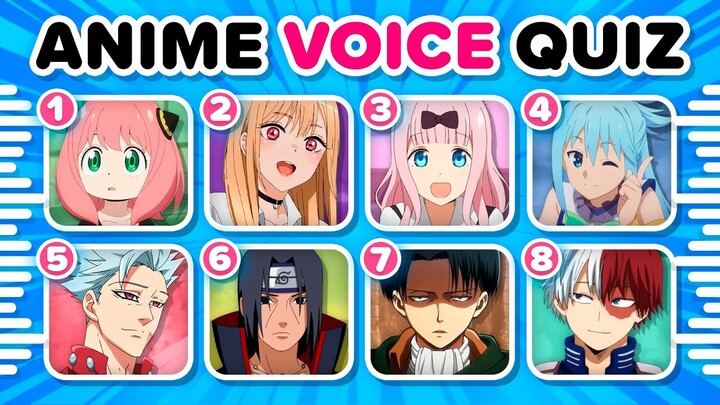 GUESS THE ANIME CHARACTER VOICE 🗣️🔊 Whose voice is this?