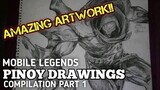 Mobile Legends Drawing Compilation Part 1 | Pinoy Artwork
