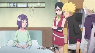 Sarada Removes Boruto From Sumire On His Hospital Visit