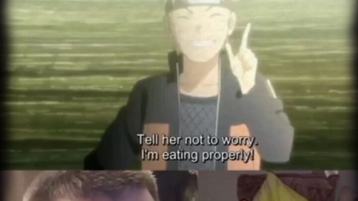 the moment when Naruto talk with his Dad