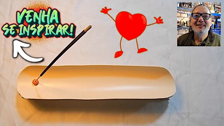 Incensário FÁCIL feito com PVC / EASY incense burner made from PVC
