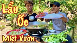 Nấu Nồi Lẩu Ốc Chà Bá Lửa Ăn Mừng Ngôi Chòi B.iệt Thự Đang Khởi Công