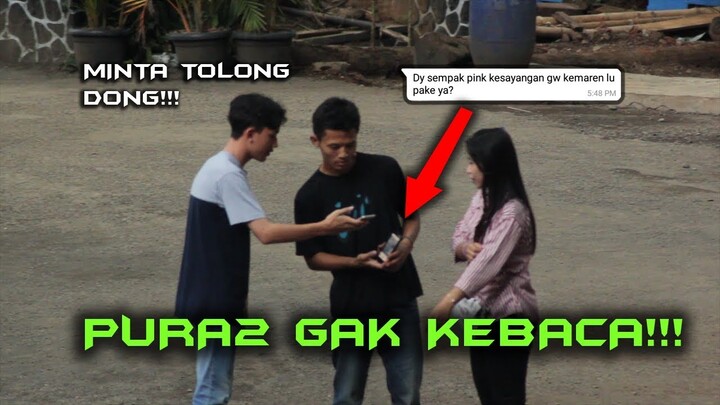 SURUH ORANG BACAIN CHAT || ISINYA GOKIL!!! - PRANK INDONESIA