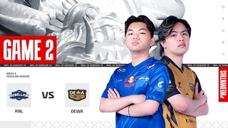 REBELLION ESPORTS vs DEWA UNITED ESPORTS | Regular Season Week 6 Day 2 | Game 2 | #MPLIDS13