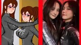 Knock Knock Transition Spider Girl Tiktok Comparison