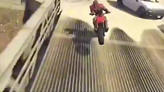 It can be seen that the driver is really anxious...