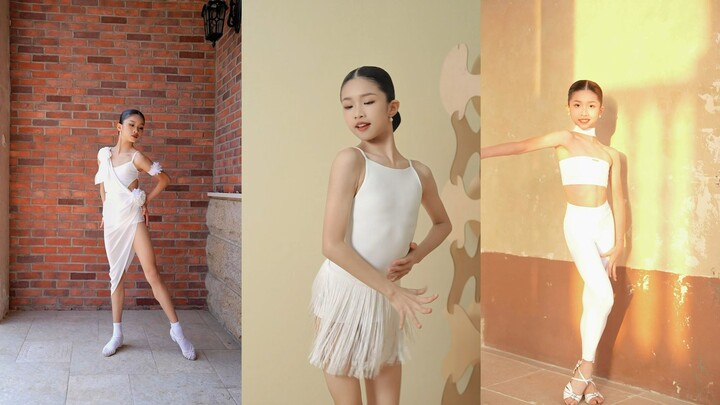 White Latin Dance Costume