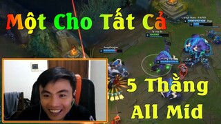 Một Cho Tất Cả | Alista - 5 Thằng All Mid Ngay Từ Phút Đầu Tiên - ThrowThi