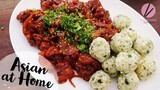 Korean Spicy Chicken & Rice Balls Buldak & Jumukbap
