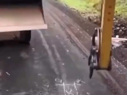 Forklift: You dare mess with me? I’ll give you a full bucket.