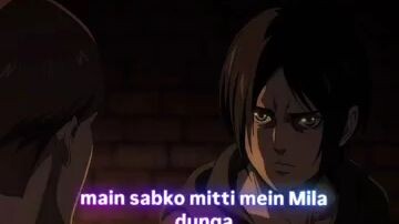 #New eren mika fall in love  💕true opposite love storey 💞