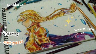 Drawing Alice Zuberg✨//Sword art online 🗡️// #FAMTHR