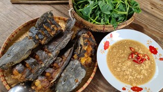 Làm vườn rau. Cơm trưa cá trê chiên giòn - Bin Đen Miền Tây # 171