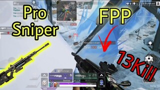 APEX LEGENDS MOBILE PRO FPP AND BEST SNIPER  GAMEPLAY!| ApexLegendsMobile