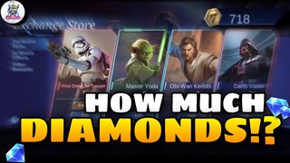 How Much Diamonds For STARWARS Skins | Mobile Legends STARWARS Event Draw | MLBB Bounty Hunter Event