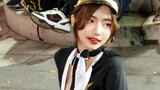 4K direct shot of Xu Ying (clock) policewoman uniform