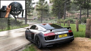 900HP Twin Turbo Audi R8 V10 Plus | Forza Horizon 5 | Steering Wheel Gameplay