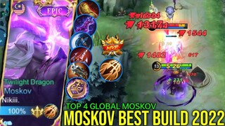 Moskov Best Build 2022 Top 4 Global Moskov Gameplay - MLBB