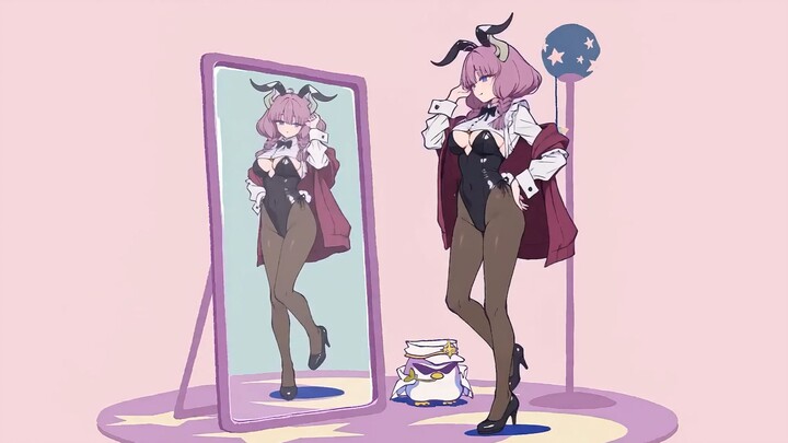 Aura berdandan yang menari di depan cermin!