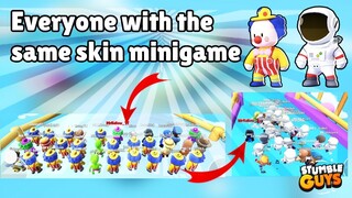 Everyone with the Same Skin Minigame in Stumble Guys